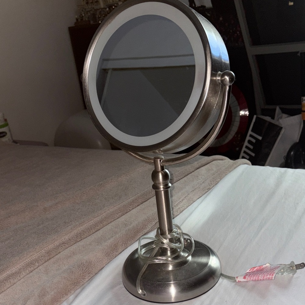 Elegant Silver Vanity Mirror
